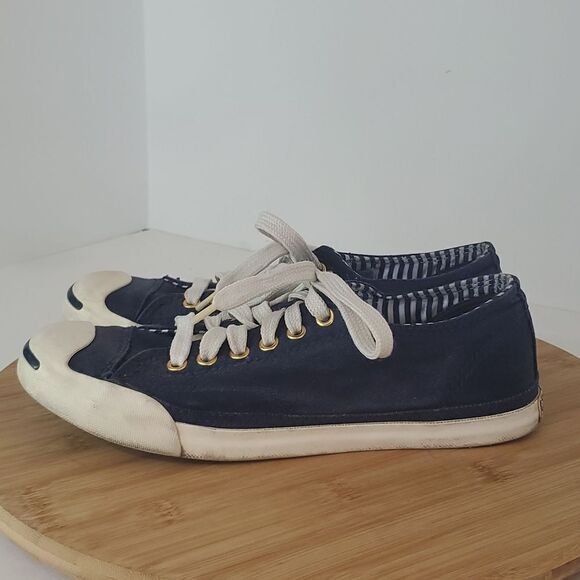 Converse Jack Purcell Classic Canvas Sneaker Blue Women's Size 7 - Picture 3 of 12